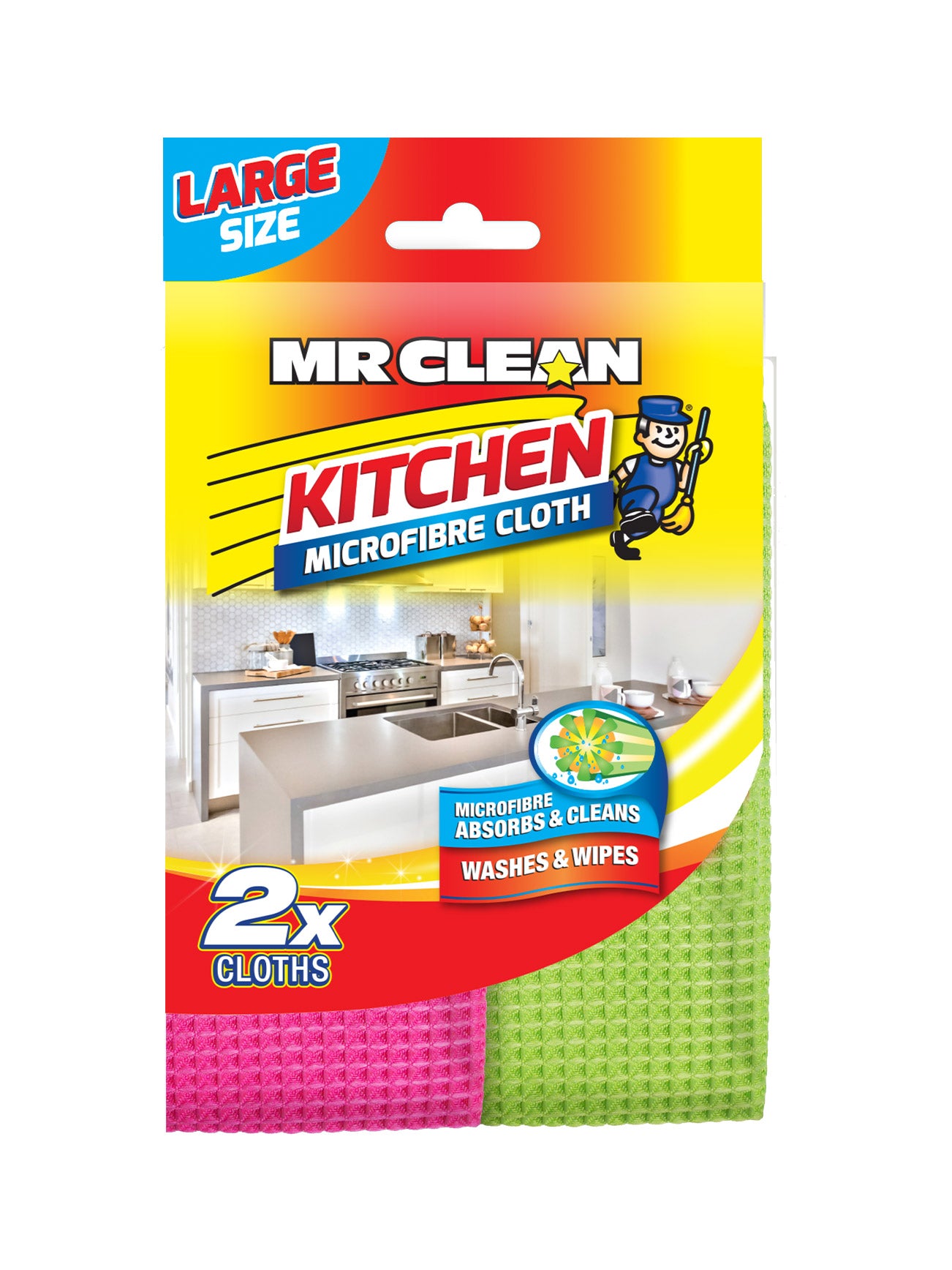MR CLEAN MICROFIBRE KITCHEN CLOTH 2PCS