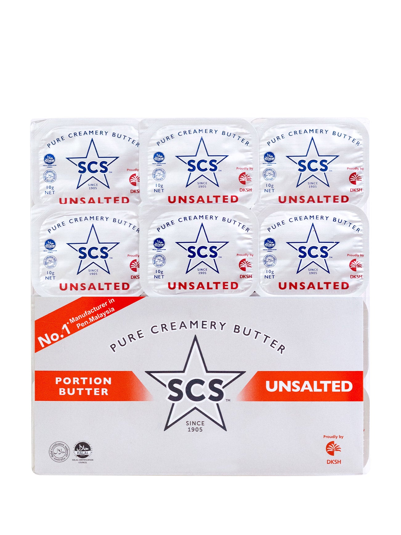 SCS BUTTER PORTION-UNSALTED 12X10G